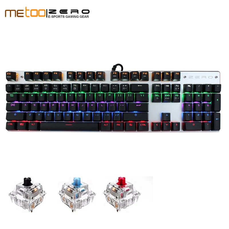 Me Too Arabic/Russian/Spanish gaming Mechanical Keyboard 87/104 keys usb Wired keyboard blue/red/black switch Backlit Keyboard
Me Too Arabic/Russian/Spanish gaming Mechanical Keyboard 87/104 keys usb Wired keyboard blue/red/black switch Backlit Keyboard