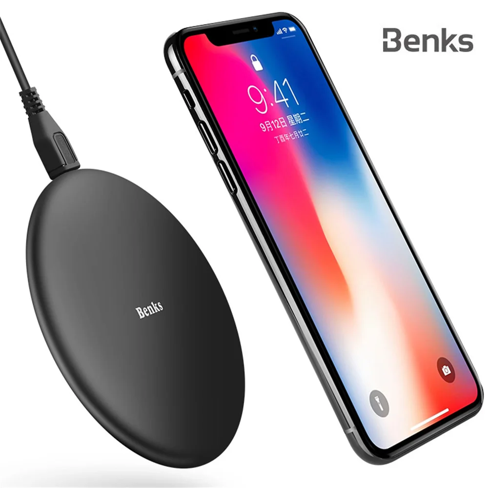 Benks QI Wireless Charger 10W 7.5W Fast Charging Pad with Cable for iPhone 7 8 9 Plus X XR XS Max Samsung S9+ S10 Note 9 8
Benks QI Wireless Charger 10W 7.5W Fast Charging Pad with Cable for iPhone 7 8 9 Plus X XR XS Max Samsung S9+ S10 Note 9 8