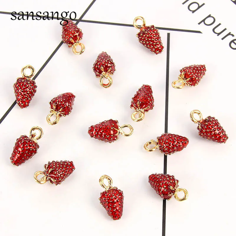 10pcs Fashion Charms 3D Simulation Strawberry Fruit Pendant Beads DIY Bracelets Necklace Earrings For Women Jewelry Finding Gift
10pcs Fashion Charms 3D Simulation Strawberry Fruit Pendant Beads DIY Bracelets Necklace Earrings For Women Jewelry Finding Gift