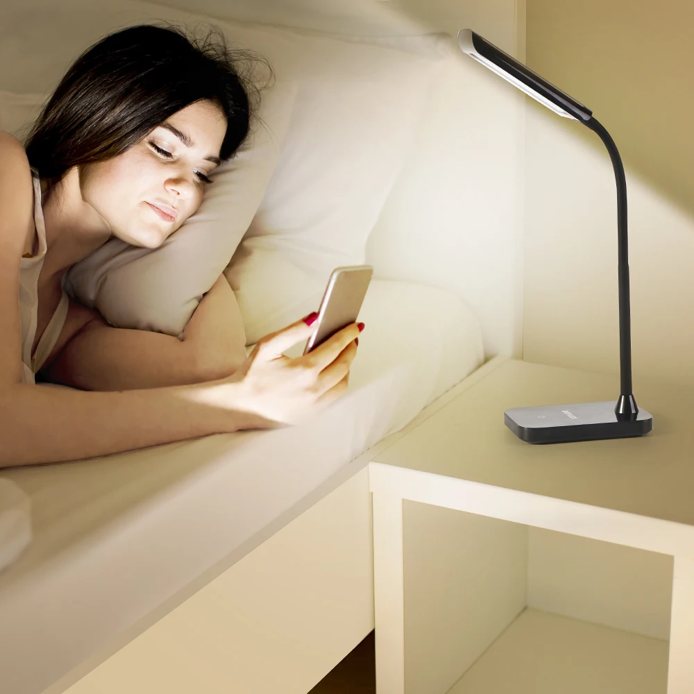 BRILEX Desk Lamp Flexible LED bedside Lamp Touch Control 3 Modes Book Light Adjustable Grow Light Black Table Lamp For Bedroom
BRILEX Desk Lamp Flexible LED bedside Lamp Touch Control 3 Modes Book Light Adjustable Grow Light Black Table Lamp For Bedroom