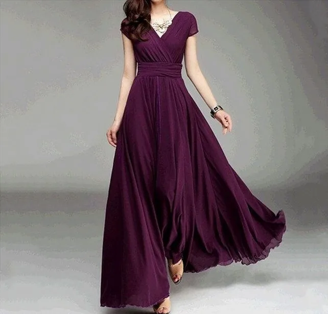Clearance large size women's dress 2018 autumn new V-neck short-sleeved dress boho style waist solid color dress
Clearance large size women's dress 2018 autumn new V-neck short-sleeved dress boho style waist solid color dress