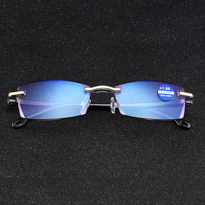 Elbru Simple Ultralight Rimless Reading Glasses Women Men Clear Lens Anti-Blu-Ray Glasses Presbyopia Reader Glasses
Elbru Simple Ultralight Rimless Reading Glasses Women Men Clear Lens Anti-Blu-Ray Glasses Presbyopia Reader Glasses