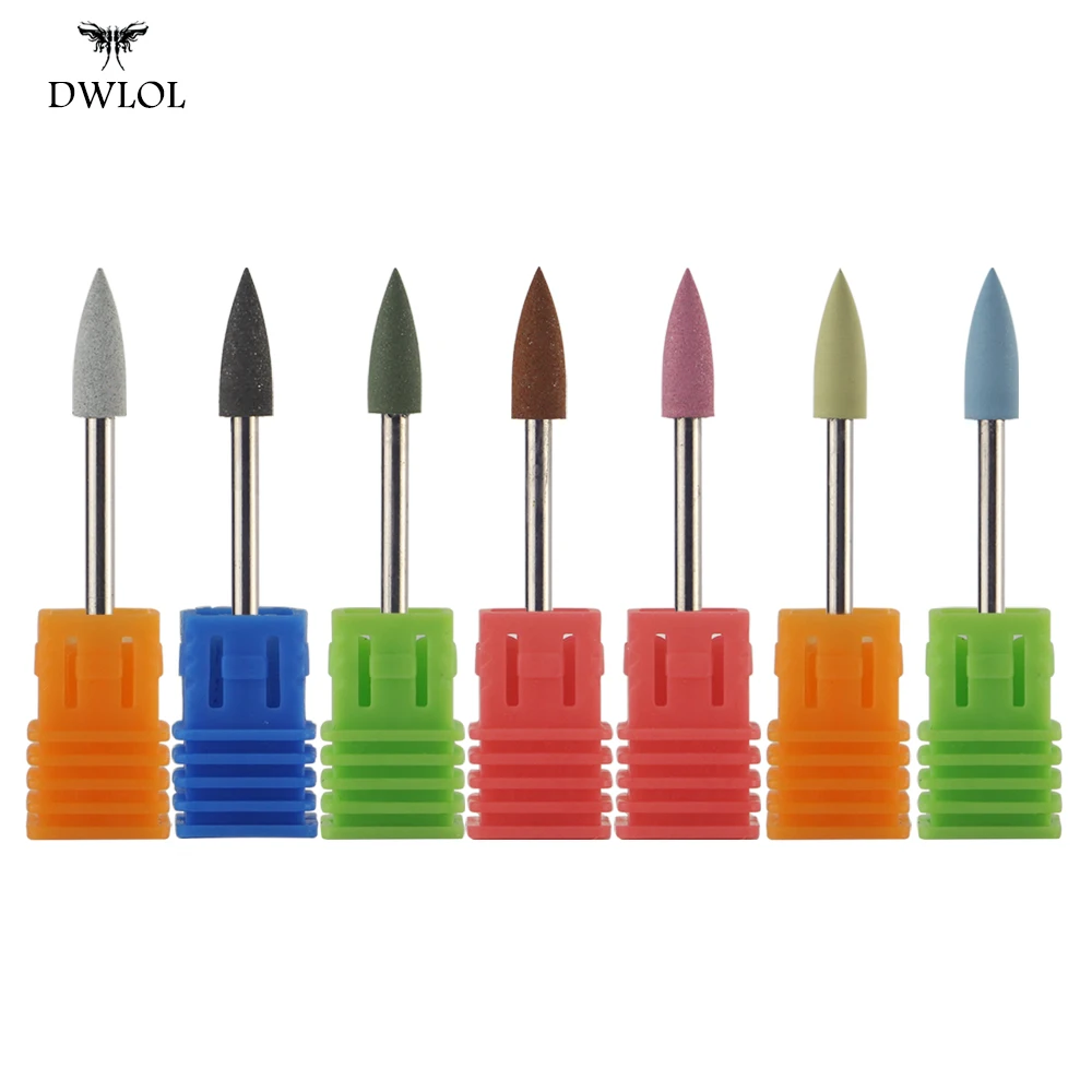 Bullet Head Nail Drills Rubber Silicon Bit Nail Buffer Mills For Manicure Pedicure Clean Polish Tools
Bullet Head Nail Drills Rubber Silicon Bit Nail Buffer Mills For Manicure Pedicure Clean Polish Tools
