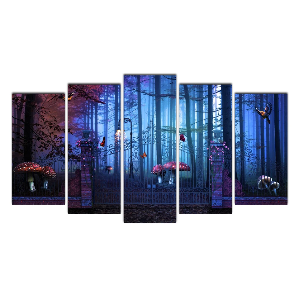 Cairnsi HD Printed 5 Piece Canvas Art Magic Forest Painting Drop Shipping Canvas Art for Living Room Home Modular Pictures Decor
Cairnsi HD Printed 5 Piece Canvas Art Magic Forest Painting Drop Shipping Canvas Art for Living Room Home Modular Pictures Decor