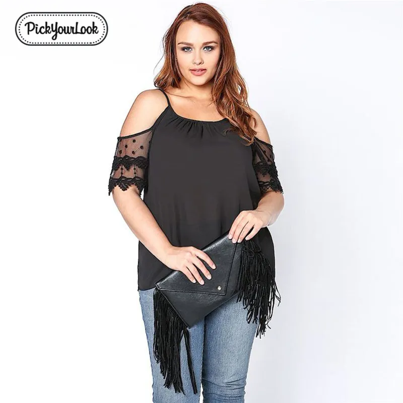 PickYourLook Women Blouse Plus Size Loose Chiffon Lace Hollow Large Size Sexy Vintage Elegant High Street Office Blouse Blusa
PickYourLook Women Blouse Plus Size Loose Chiffon Lace Hollow Large Size Sexy Vintage Elegant High Street Office Blouse Blusa