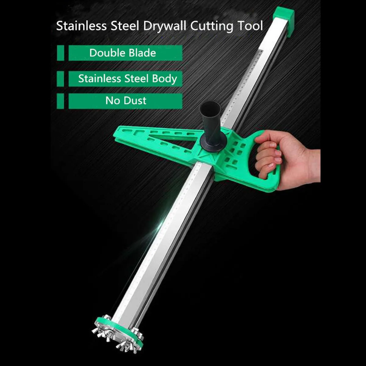 Stainless Steel Manual Gypsum Board Cutting Artifact Roller Type Hand Push Drywall Cutting Tool
Stainless Steel Manual Gypsum Board Cutting Artifact Roller Type Hand Push Drywall Cutting Tool