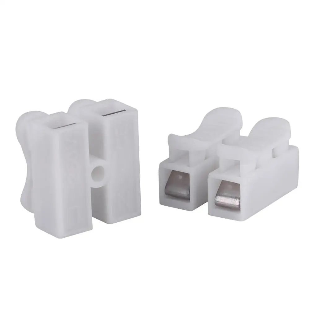 50pcs/lot Push Type Wire Connector 2P Butt Joint Terminal Blocks CH2 Quick-Connect Terminal for LED Ceiling Light Push-Type
50pcs/lot Push Type Wire Connector 2P Butt Joint Terminal Blocks CH2 Quick-Connect Terminal for LED Ceiling Light Push-Type