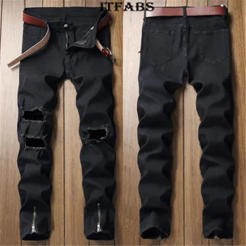 UK Men's Jeans Long Pants Denim Skinny Ripped Frayed Slim Fit Biker Work Trousers Casual pencil pant for men
UK Men's Jeans Long Pants Denim Skinny Ripped Frayed Slim Fit Biker Work Trousers Casual pencil pant for men