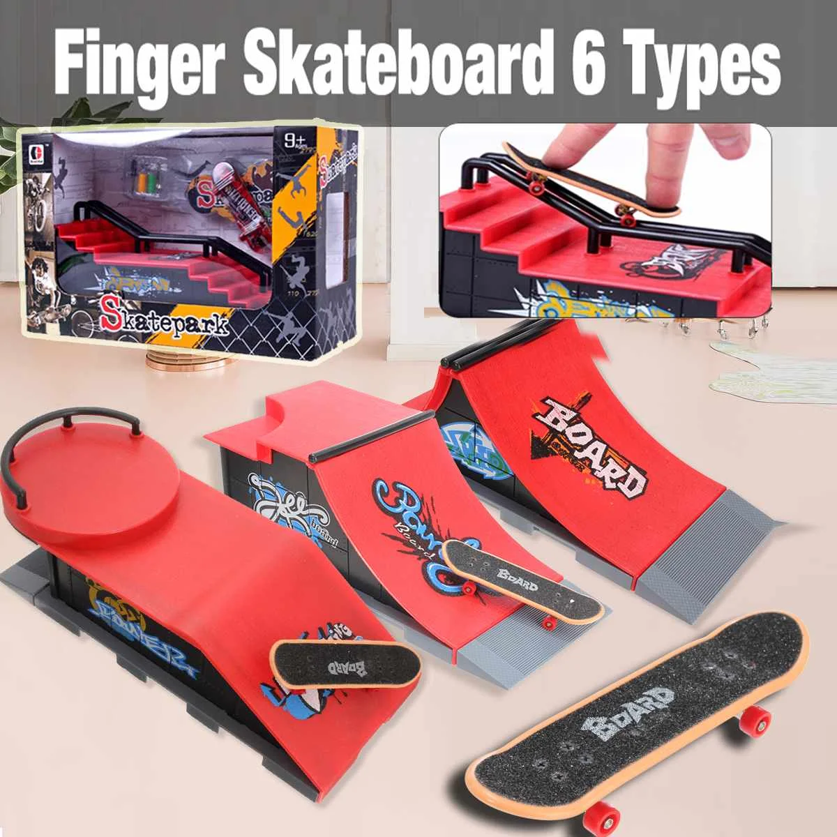 Mini Finger Skate Board Deck Fingerboard Skate Park Kit Table Game Ramp Track Toy Mini Skateboard for Extreme Sports Enthusiasts
Mini Finger Skate Board Deck Fingerboard Skate Park Kit Table Game Ramp Track Toy Mini Skateboard for Extreme Sports Enthusiasts