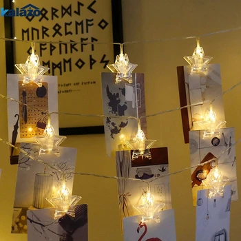 Stars LED Garlands Card Photo Clip String Lights Battery Operated Light Strings Twinkle Decorative Clamp Fairy Light
Stars LED Garlands Card Photo Clip String Lights Battery Operated Light Strings Twinkle Decorative Clamp Fairy Light