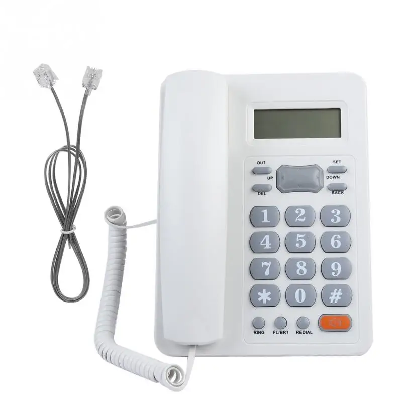 

Home Hotel Wired Corded Telephone Desktop Phone Office Landline Fixed Telephone DTMF/FSK