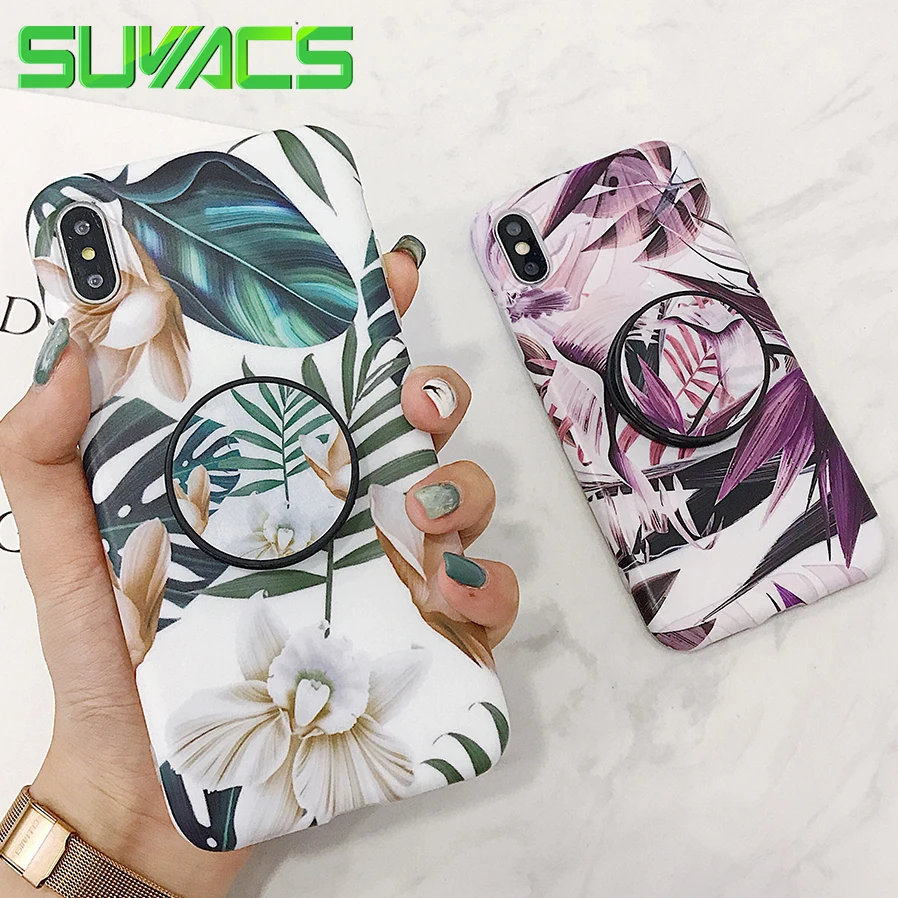 SUYACS Flower & Leaf Phone Case For iPhone 11 Pro Max XR XS Max 6 6S 7 8 Plus X Kickstand Flexible Folded Soft Phone Back Cover
SUYACS Flower & Leaf Phone Case For iPhone 11 Pro Max XR XS Max 6 6S 7 8 Plus X Kickstand Flexible Folded Soft Phone Back Cover