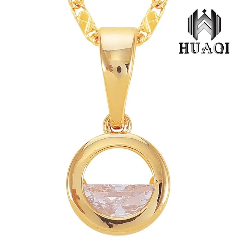 DOTSHE Circle Pendant Necklace Round Women 2018 Geometric Jewelry Crystal Pearl Gift | Украшения и аксессуары