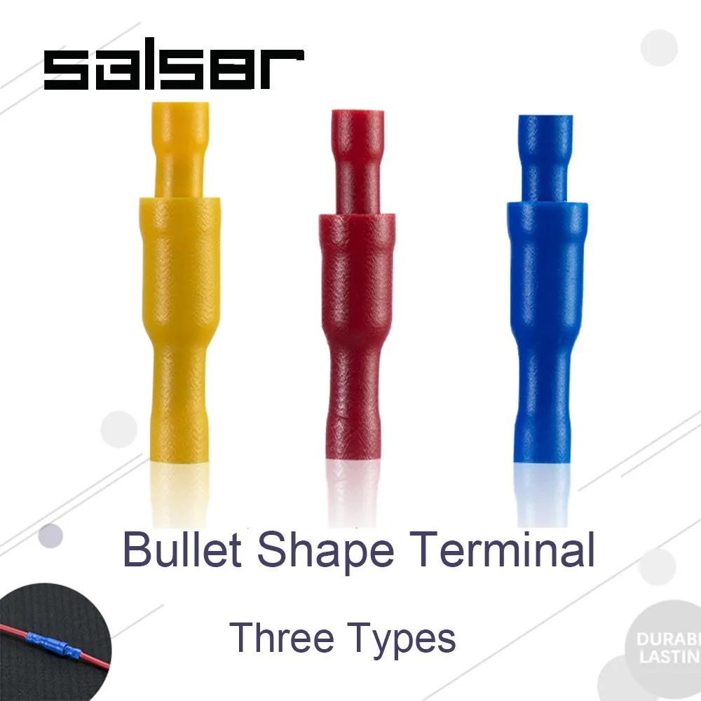 (100SET / 200PCS) Bullet Terminal Male And Female Wire Joint MPDFRD Connection Plug Insert Connect Terminal Red Blue Yellow
(100SET / 200PCS) Bullet Terminal Male And Female Wire Joint MPDFRD Connection Plug Insert Connect Terminal Red Blue Yellow