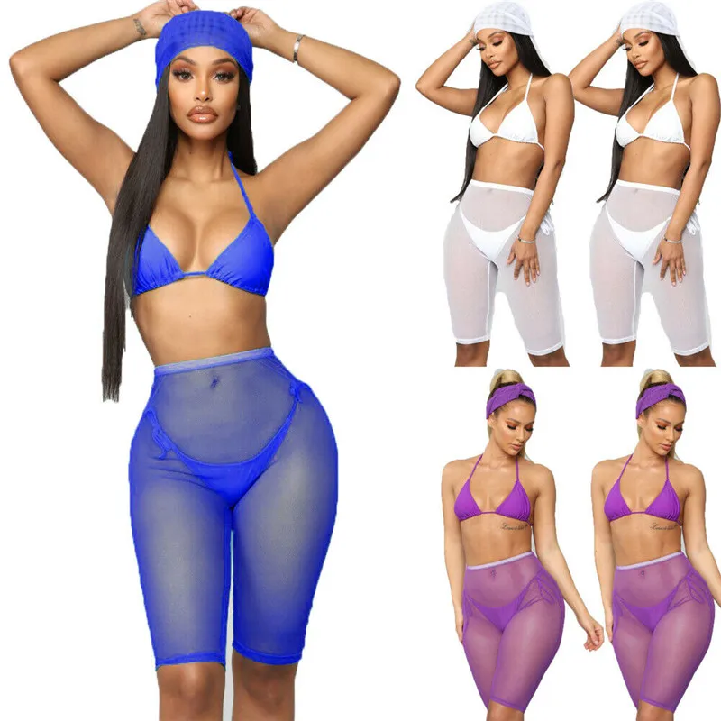 Sexy Women See-through Shorts Bikini Cover Up Mesh Solid Sheer Trousers Bottoms Swimsuit Swimwear Swimming Bathing Suit
Sexy Women See-through Shorts Bikini Cover Up Mesh Solid Sheer Trousers Bottoms Swimsuit Swimwear Swimming Bathing Suit
