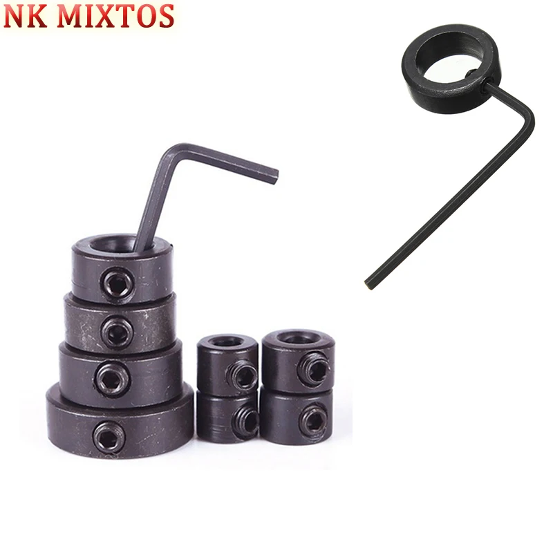 8pcs of Set Stop Collars Ring Drill Bit Limiter Locator Ring Set Carbon Steel Steel Wrench Woodwork Tool
8pcs of Set Stop Collars Ring Drill Bit Limiter Locator Ring Set Carbon Steel Steel Wrench Woodwork Tool