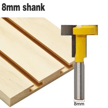 1PC 8mm Shank Carbide Alloy Wood Router Bit Straight End T-Type Slotted Milling Cutter Woodworking Tool For Wood Trimming Cutter
1PC 8mm Shank Carbide Alloy Wood Router Bit Straight End T-Type Slotted Milling Cutter Woodworking Tool For Wood Trimming Cutter