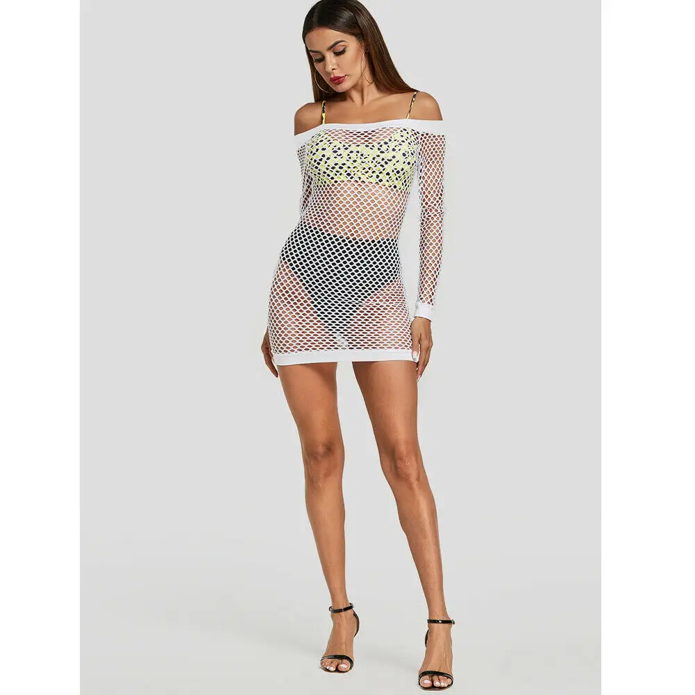 2019 Sexy Women Long Sleeve Bikini Swimwear Mesh Fishnet Hollow Out Cover Up Beach Dress Summer Bathing Suit
2019 Sexy Women Long Sleeve Bikini Swimwear Mesh Fishnet Hollow Out Cover Up Beach Dress Summer Bathing Suit