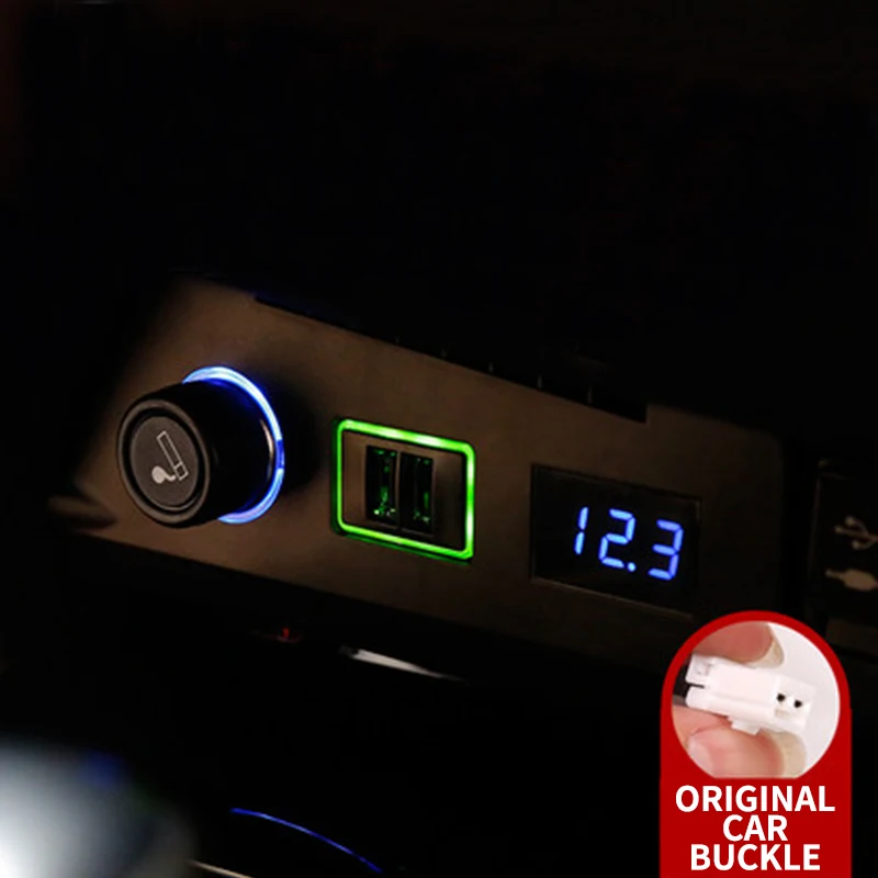 My Good Car multi-function cigarette lighter USB interface digital display LED panel For Toyota C-HR CH-R 2017 2018 accessories
My Good Car multi-function cigarette lighter USB interface digital display LED panel For Toyota C-HR CH-R 2017 2018 accessories