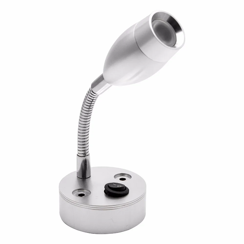 12V 6000K LED Spot Reading Light Interior White Light Switch ON OFF For Camper Van Caravan Boat 3W
12V 6000K LED Spot Reading Light Interior White Light Switch ON OFF For Camper Van Caravan Boat 3W