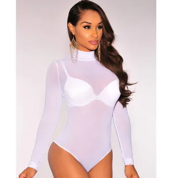 Fashion Sexy Women Summer See-through Long Sleeve Stretch Bodysuit Body Romper Beach Tops
Fashion Sexy Women Summer See-through Long Sleeve Stretch Bodysuit Body Romper Beach Tops
