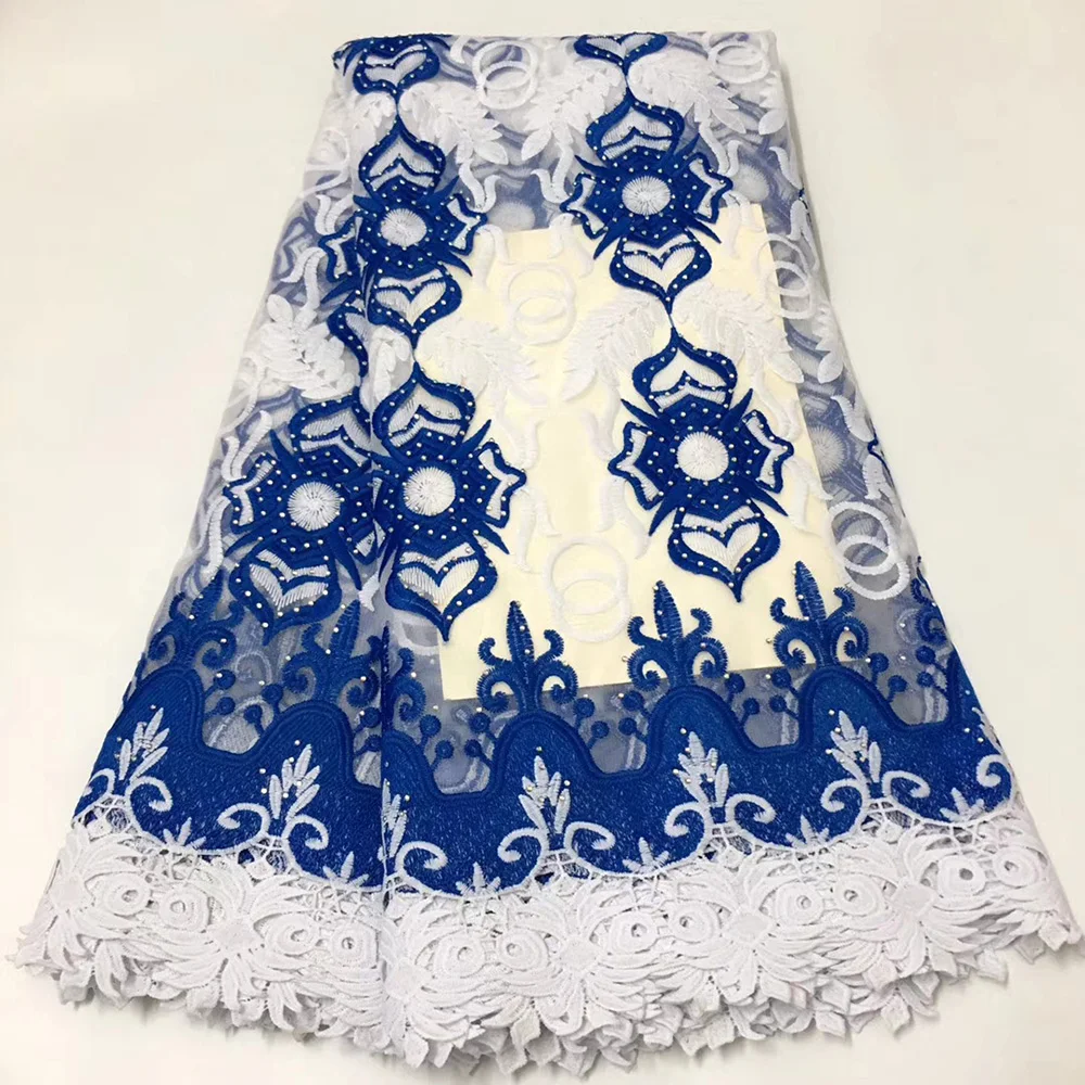 2019 High Qulity African French Lace Fabric Embroidered Nigerian Laces Fabric With Stones White and Blue Lace Gurpure Fabric
2019 High Qulity African French Lace Fabric Embroidered Nigerian Laces Fabric With Stones White and Blue Lace Gurpure Fabric