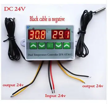 Digital Dual Thermometer Temperature Controller Thermostat Incubator Control DC24v
Digital Dual Thermometer Temperature Controller Thermostat Incubator Control DC24v