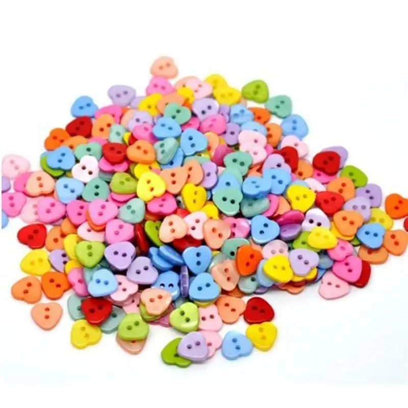 100pcs Cute Heart Shaped Multicolor 2 Holes Resin Sewing Buttons for Sewing /Scrapbooking /Knitting (Random Color)
100pcs Cute Heart Shaped Multicolor 2 Holes Resin Sewing Buttons for Sewing /Scrapbooking /Knitting (Random Color)