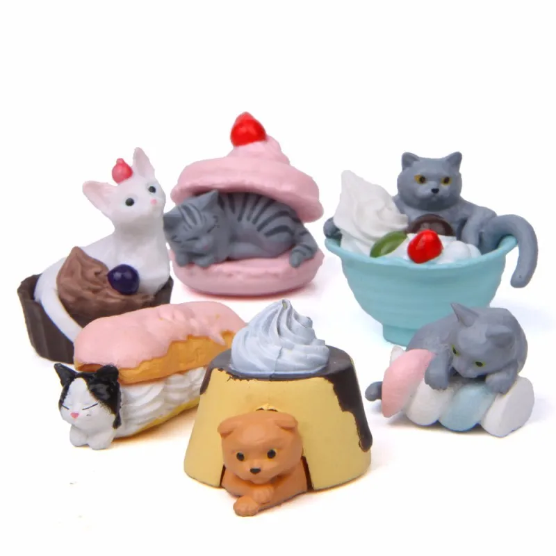 Sweet Cake Cat Animal Figurine Model Pvc Craft Gift Bonsai Decor Miniature Home Ornament Fairy Garden Decoration DIY Accessory
Sweet Cake Cat Animal Figurine Model Pvc Craft Gift Bonsai Decor Miniature Home Ornament Fairy Garden Decoration DIY Accessory