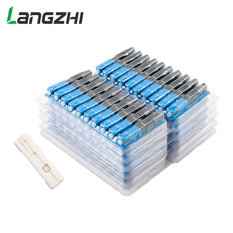 Langzhi 100 PCS SC Optic Fiber Quick Cold FTTH SC Single Mode UPC Fast Connector SC-UPC Optic Fiber Quick Connector
Langzhi 100 PCS SC Optic Fiber Quick Cold FTTH SC Single Mode UPC Fast Connector SC-UPC Optic Fiber Quick Connector