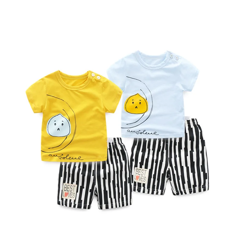 2Pcs/set Bun Printed Infant Baby Boy Girl Summer Clothes Suit Cotton Thin Children's Short-sleeved T-shirt+Shorts
2Pcs/set Bun Printed Infant Baby Boy Girl Summer Clothes Suit Cotton Thin Children's Short-sleeved T-shirt+Shorts