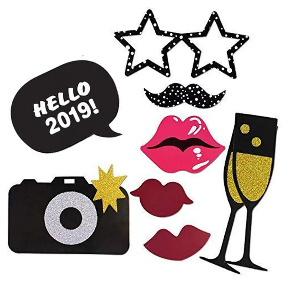 21Pieces 2019 New Year's Eve Party Card Masks Photo Booth Props Christmas Supplies Decorations
21Pieces 2019 New Year's Eve Party Card Masks Photo Booth Props Christmas Supplies Decorations