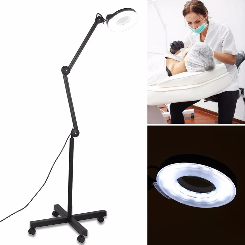 Stand Magnifier Lamp Skin Beauty Cosmetic Makeup Tattoo Manicure 5x Magnifying Lighted Magnifier Light Lamp for Nail Art Salon
Stand Magnifier Lamp Skin Beauty Cosmetic Makeup Tattoo Manicure 5x Magnifying Lighted Magnifier Light Lamp for Nail Art Salon
