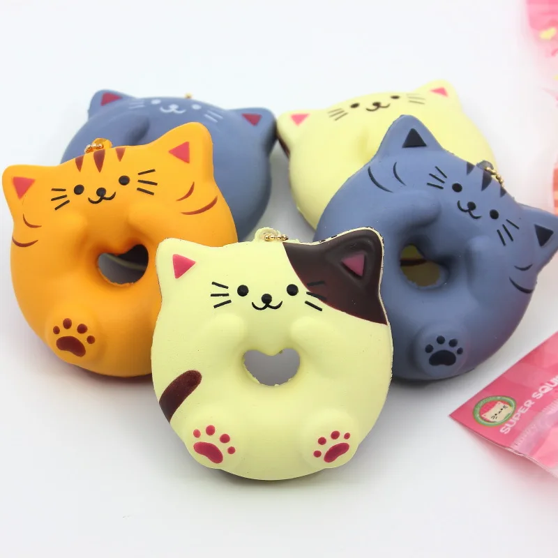 New arrival 9cm original pack High quality kawaii squishy slow rising Chi's cat KT donut toys for bags phone charms keychain
New arrival 9cm original pack High quality kawaii squishy slow rising Chi's cat KT donut toys for bags phone charms keychain