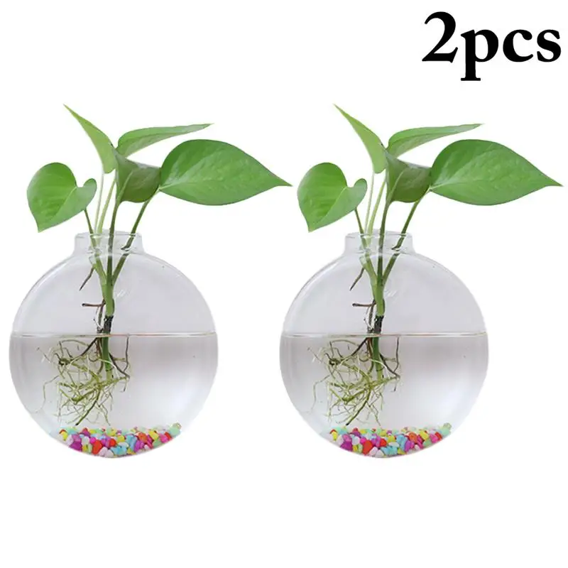 2PCS Creative Hydroponic Plant Glass Vase Wall Hanging Transparent Flowerpot Green Dill Small Fish Tank Simple Modern Vase
2PCS Creative Hydroponic Plant Glass Vase Wall Hanging Transparent Flowerpot Green Dill Small Fish Tank Simple Modern Vase