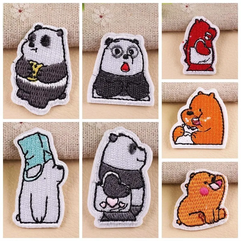 1PC Cute Animal Patch Funny Panda Cartoon Embroidery Iron on Patch DIY Clothing Badge Kawaii Sewing Stickers on Appliques
1PC Cute Animal Patch Funny Panda Cartoon Embroidery Iron on Patch DIY Clothing Badge Kawaii Sewing Stickers on Appliques