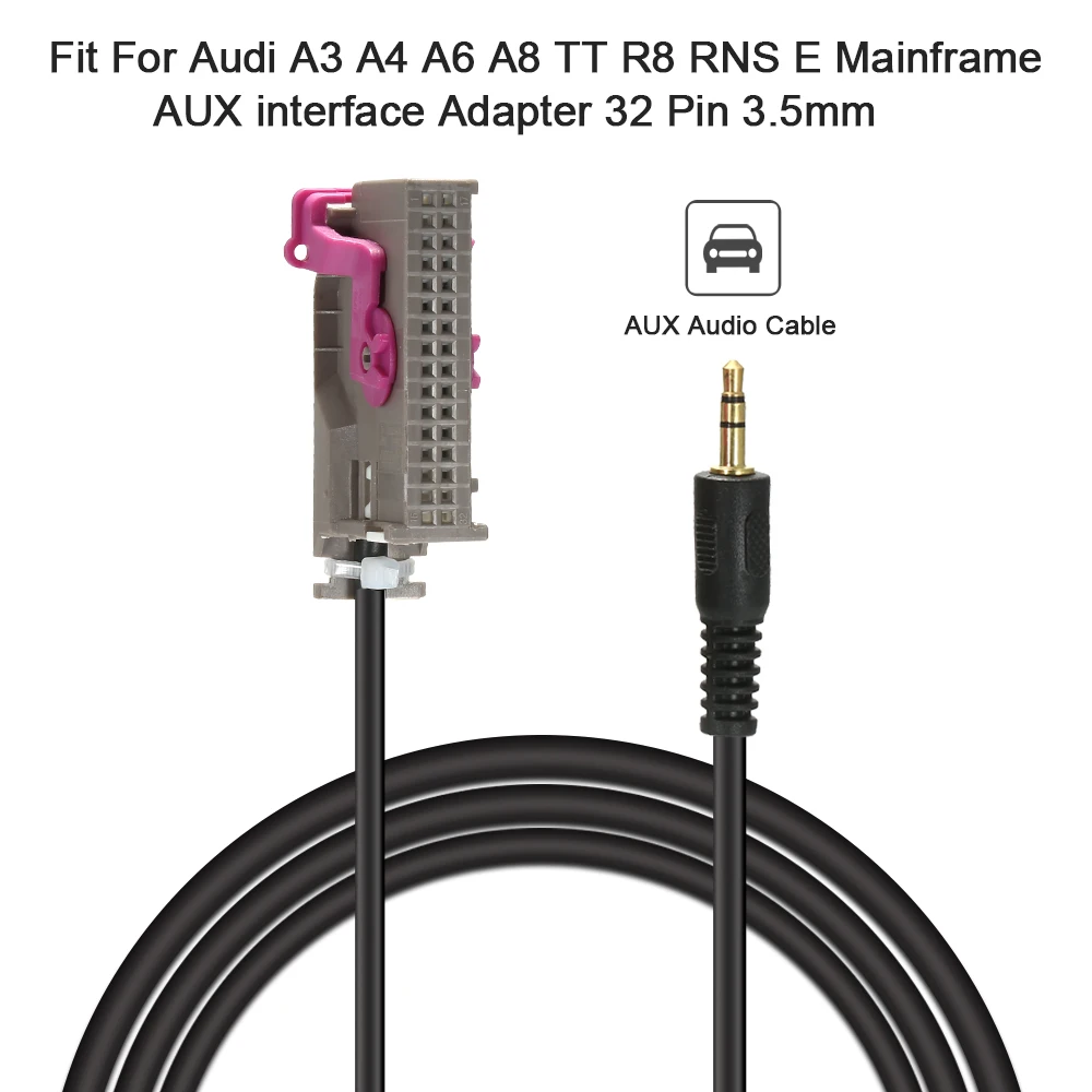 Fit For Audi A3 A4 A6 A8 TT R8 RNS E Mainframe AUX interface Adapter 32 Pin 3.5mm 2019 New
Fit For Audi A3 A4 A6 A8 TT R8 RNS E Mainframe AUX interface Adapter 32 Pin 3.5mm 2019 New