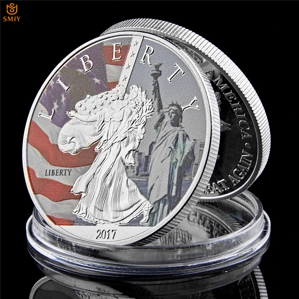 2018 American Statue Of Liberty Silver Plated World Cultural Heritage USA Commemorative Coin With Protection Capsule
2018 American Statue Of Liberty Silver Plated World Cultural Heritage USA Commemorative Coin With Protection Capsule