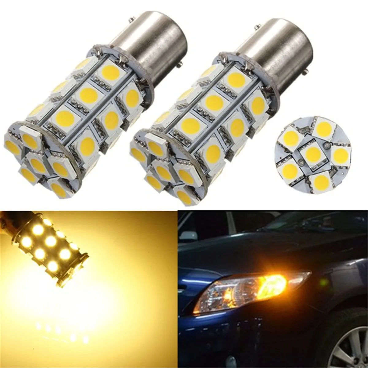 1/2X 1156 1003 BA15S P21W 27 SMD 5050 12V Turn Signal Light Interior Lamp LED Bulbs RV Car Boat
1/2X 1156 1003 BA15S P21W 27 SMD 5050 12V Turn Signal Light Interior Lamp LED Bulbs RV Car Boat
