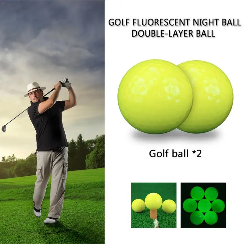 Wholesale Golf Balls Novel Double Ball Two Piece Ball Golf Equipment Golf Fluorescent Night Ball Double-Layer Ball 2pcs/bag
Wholesale Golf Balls Novel Double Ball Two Piece Ball Golf Equipment Golf Fluorescent Night Ball Double-Layer Ball 2pcs/bag