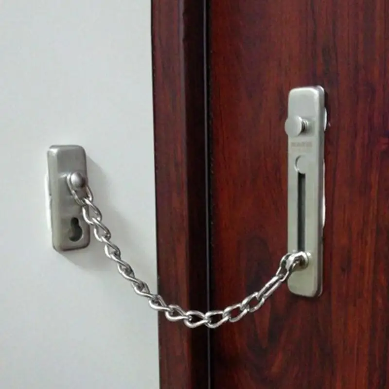 Stainless Steel Sliding Anti-Theft Door Lock Chain Bolt Security Chain Hardware for Home Door chains Tools household Acessories
Stainless Steel Sliding Anti-Theft Door Lock Chain Bolt Security Chain Hardware for Home Door chains Tools household Acessories