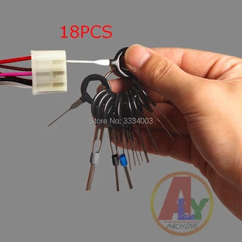 18PCS Auto Car Plug Circuit Board Wire Harness Terminal Extraction Pick Connector Crimp Pin Back Needle Remove Tool Set
18PCS Auto Car Plug Circuit Board Wire Harness Terminal Extraction Pick Connector Crimp Pin Back Needle Remove Tool Set