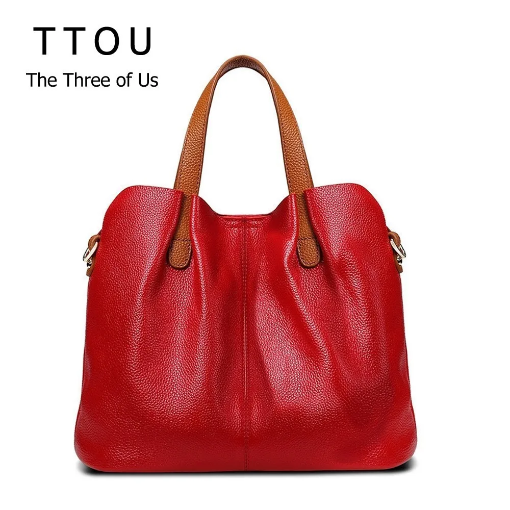 TTOU Women's 100% Genuine Leather Handbags Fashion high Quality Shoulder Bags Genuine Leather Bolsa Tote Bag
TTOU Women's 100% Genuine Leather Handbags Fashion high Quality Shoulder Bags Genuine Leather Bolsa Tote Bag