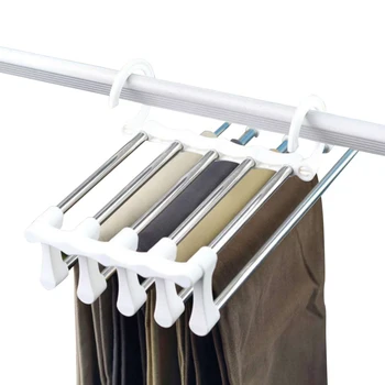 1PCS Multi-Function Folding Stainless Steel Pants Hanger Jeans Organizer Space Saving Clothes Hanging Storage Rack
1PCS Multi-Function Folding Stainless Steel Pants Hanger Jeans Organizer Space Saving Clothes Hanging Storage Rack