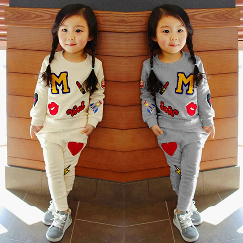 Children's clothing girls suit spring and autumn 2019 new cotton long-sleeved letter round neck sweater + pants 1-8 years
Children's clothing girls suit spring and autumn 2019 new cotton long-sleeved letter round neck sweater + pants 1-8 years