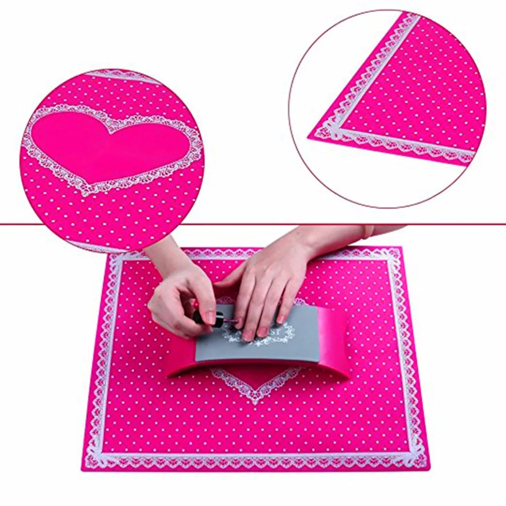 Nail Art Silicone Lace Heart Table Mat+Hand Holder Pillow Cushion Arm Wrist Rest Manicure Accessories Tool
Nail Art Silicone Lace Heart Table Mat+Hand Holder Pillow Cushion Arm Wrist Rest Manicure Accessories Tool
