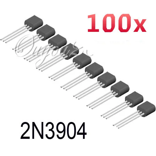 Hot Sale High Quality 100PCs General Purpose Transistors 2N3904 Transistors Active Components Accessories
Hot Sale High Quality 100PCs General Purpose Transistors 2N3904 Transistors Active Components Accessories