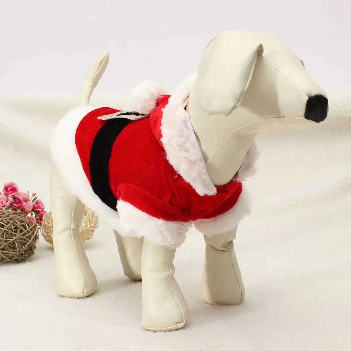 Pet Puppy Dog Christmas Soft Clothes Santa Claus Costume Outwear Coat Outfit Hand-knitted Coat Jacket Apparel Cotton Winter Cut
Pet Puppy Dog Christmas Soft Clothes Santa Claus Costume Outwear Coat Outfit Hand-knitted Coat Jacket Apparel Cotton Winter Cut