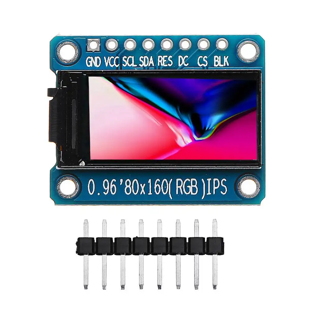 0.96 Inch 7Pin HD Color IPS Screen TFT LCD Display Module SPI ST7735 Module For Arduino
0.96 Inch 7Pin HD Color IPS Screen TFT LCD Display Module SPI ST7735 Module For Arduino