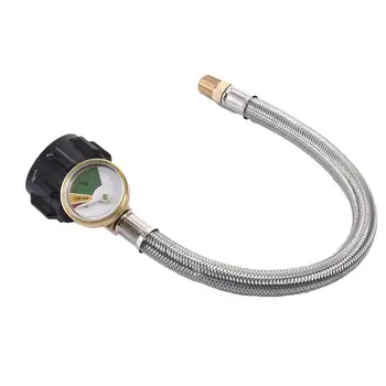 NPT RV Propane Hose With Pigtail Hose Connector Stainless Steel Braided Hose For Standard Two-Stage Regulator With 1/4" Male NP
NPT RV Propane Hose With Pigtail Hose Connector Stainless Steel Braided Hose For Standard Two-Stage Regulator With 1/4" Male NP